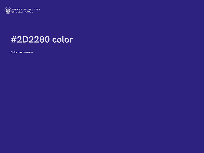 #2D2280 color image