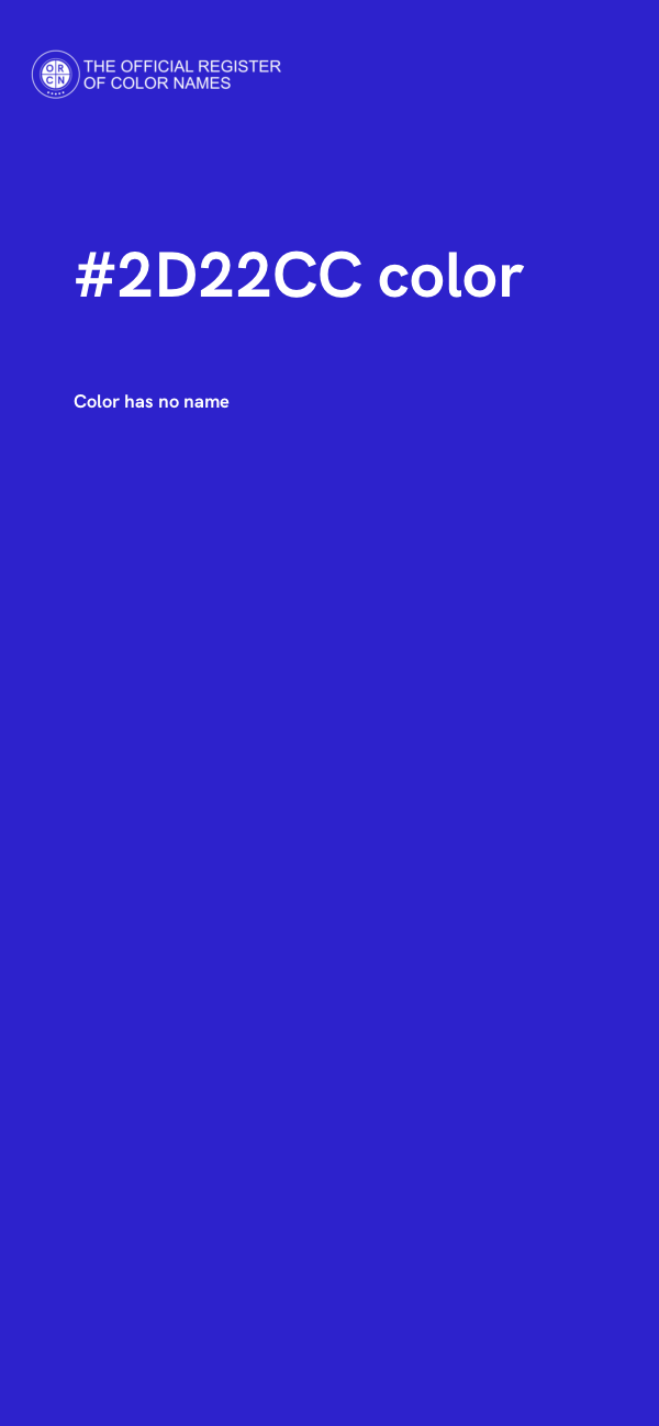 #2D22CC color image