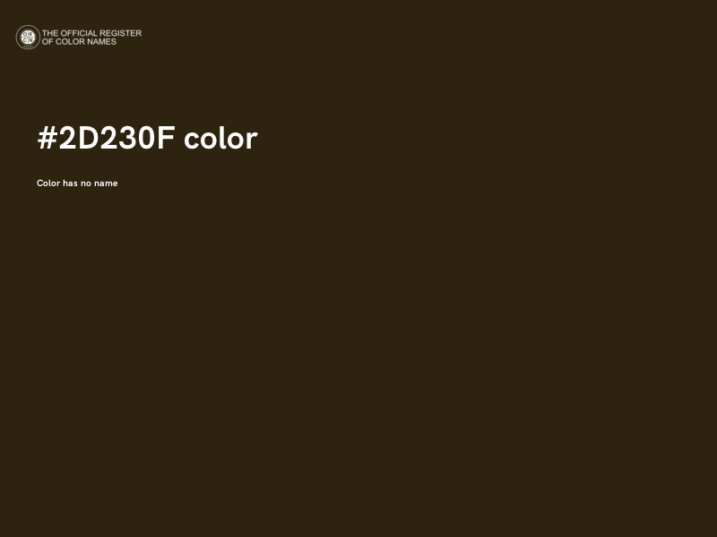 #2D230F color image