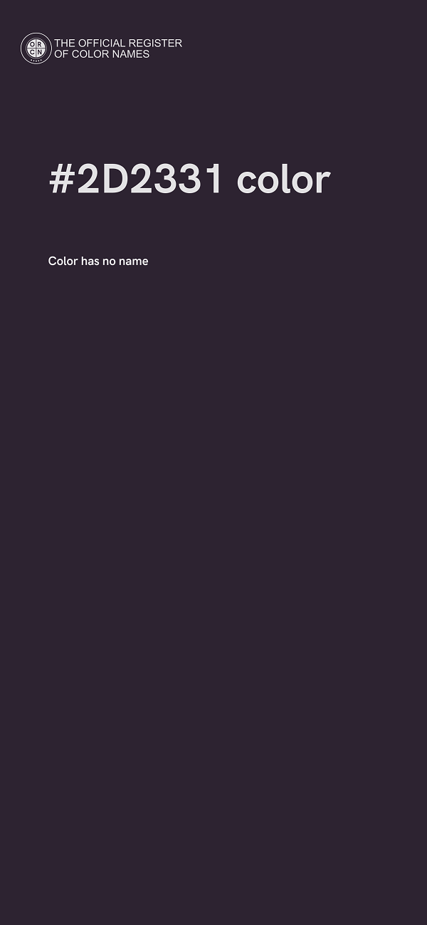 #2D2331 color image