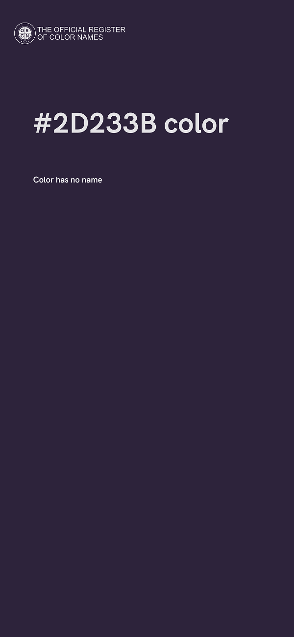 #2D233B color image