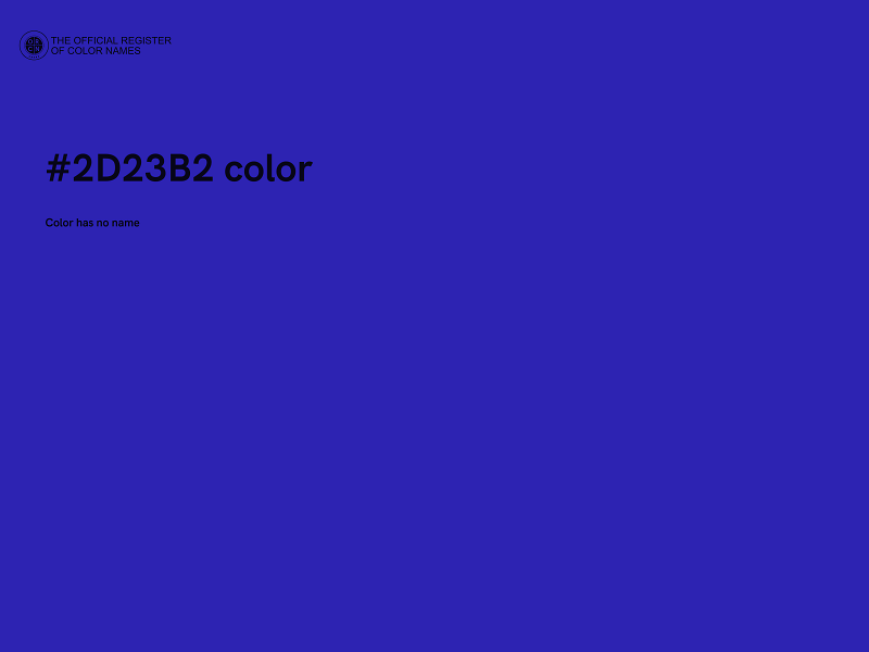 #2D23B2 color image