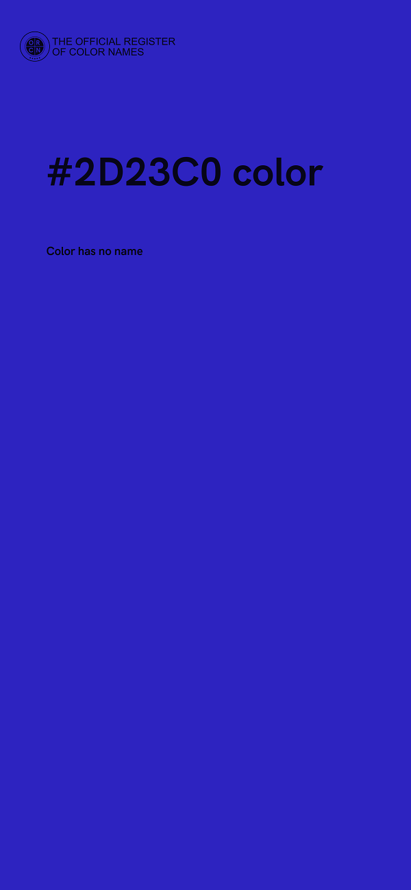 #2D23C0 color image