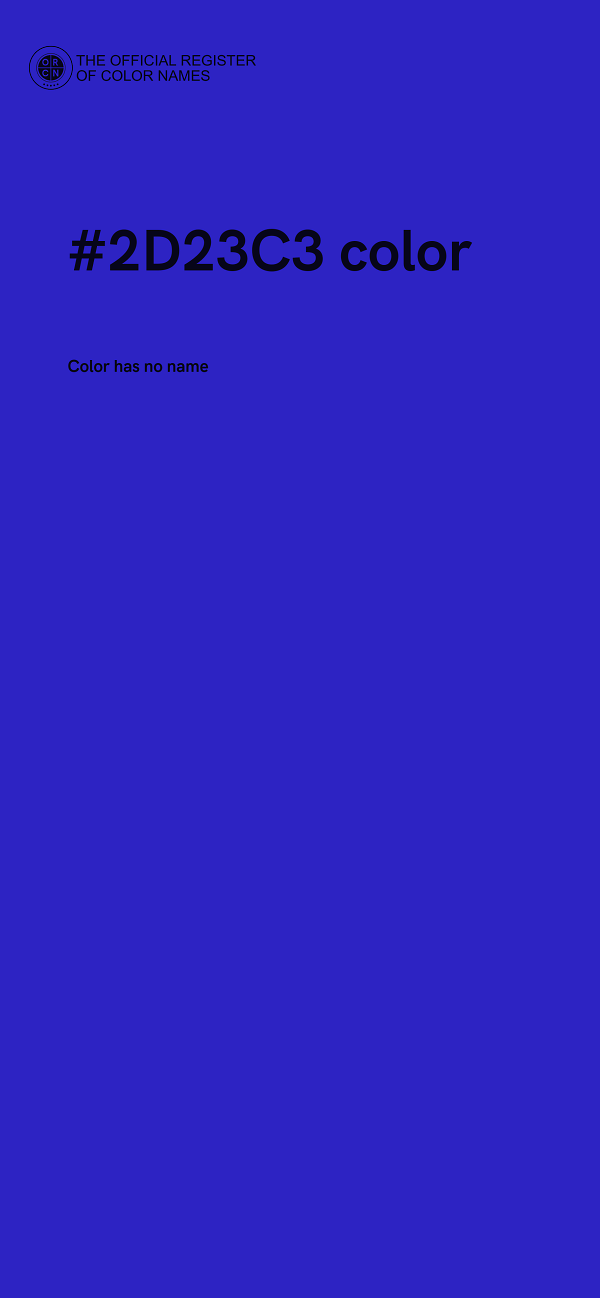 #2D23C3 color image