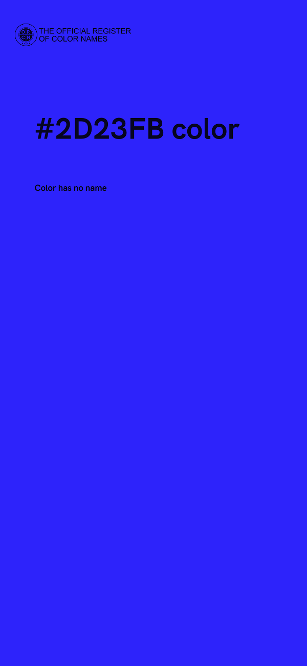 #2D23FB color image