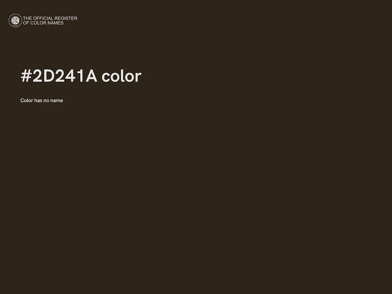 #2D241A color image