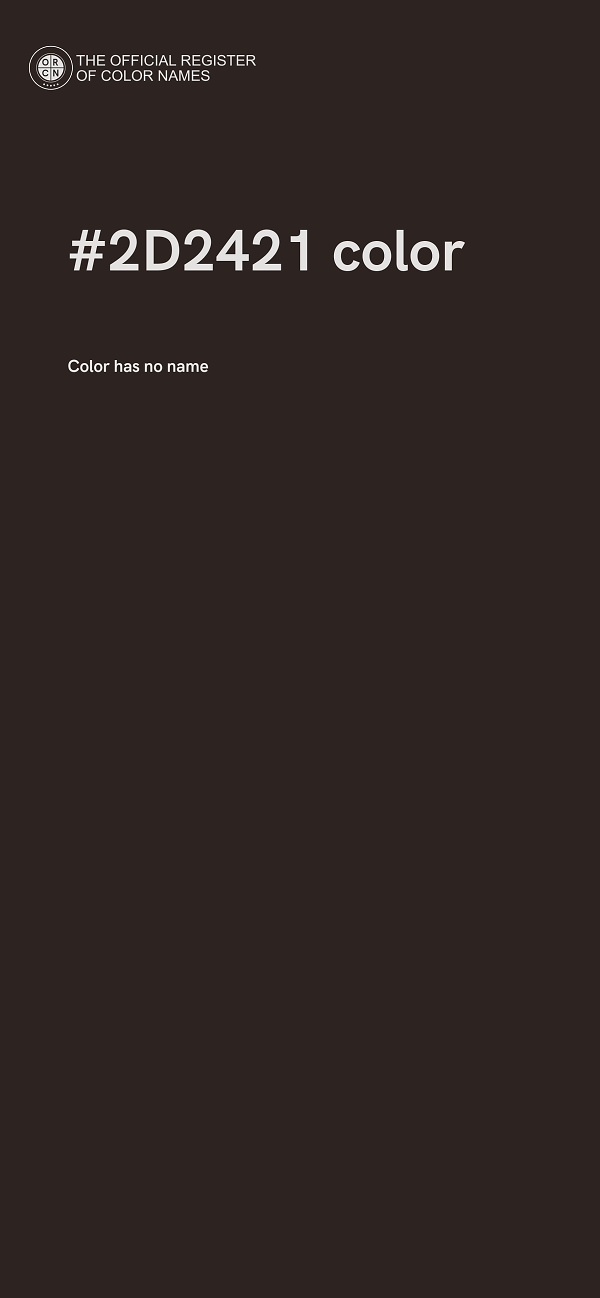 #2D2421 color image