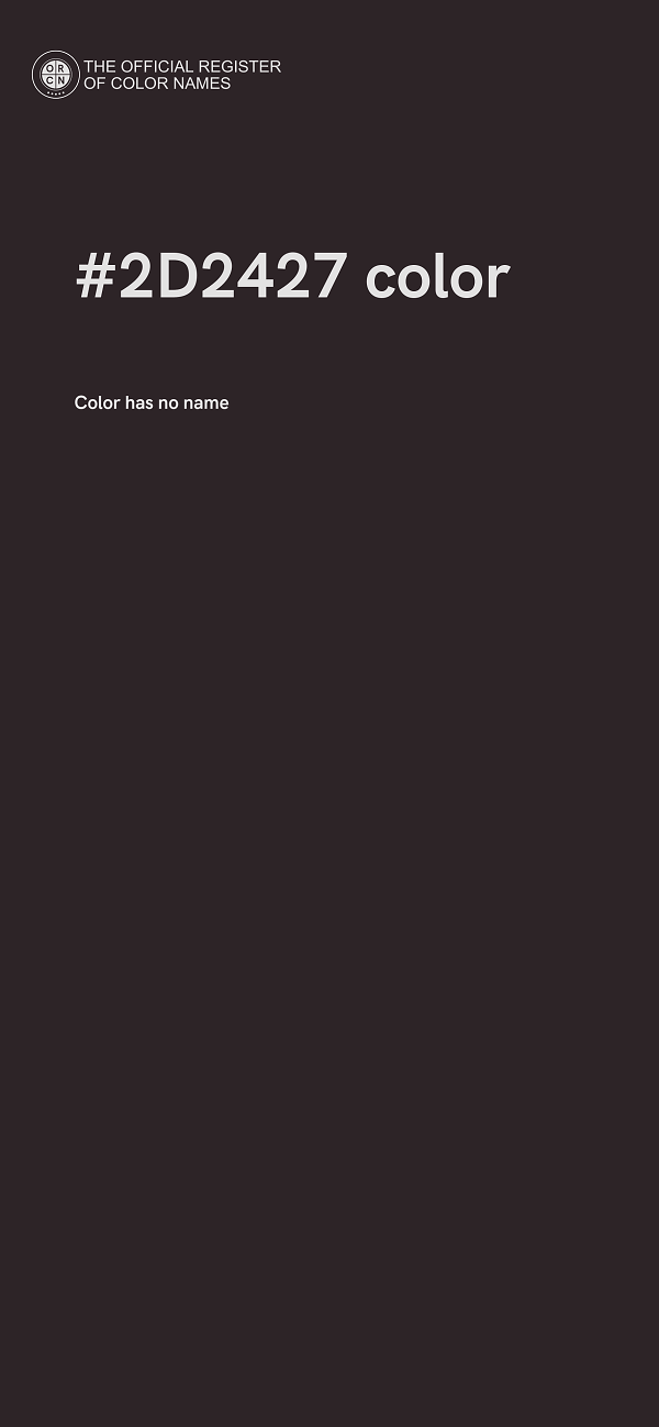 #2D2427 color image