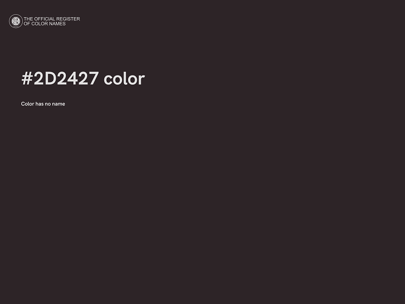 #2D2427 color image