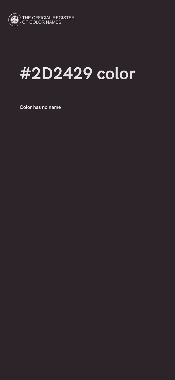 #2D2429 color image