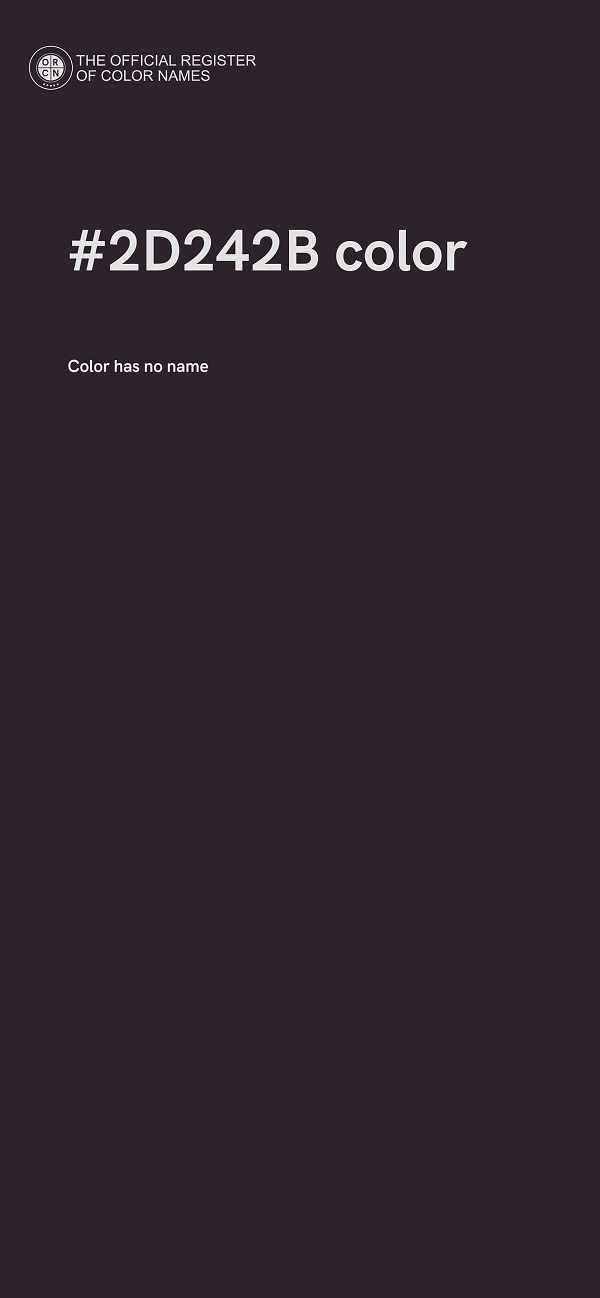 #2D242B color image
