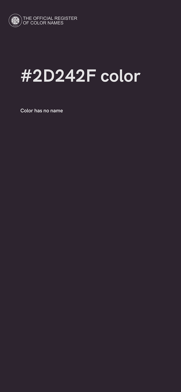 #2D242F color image
