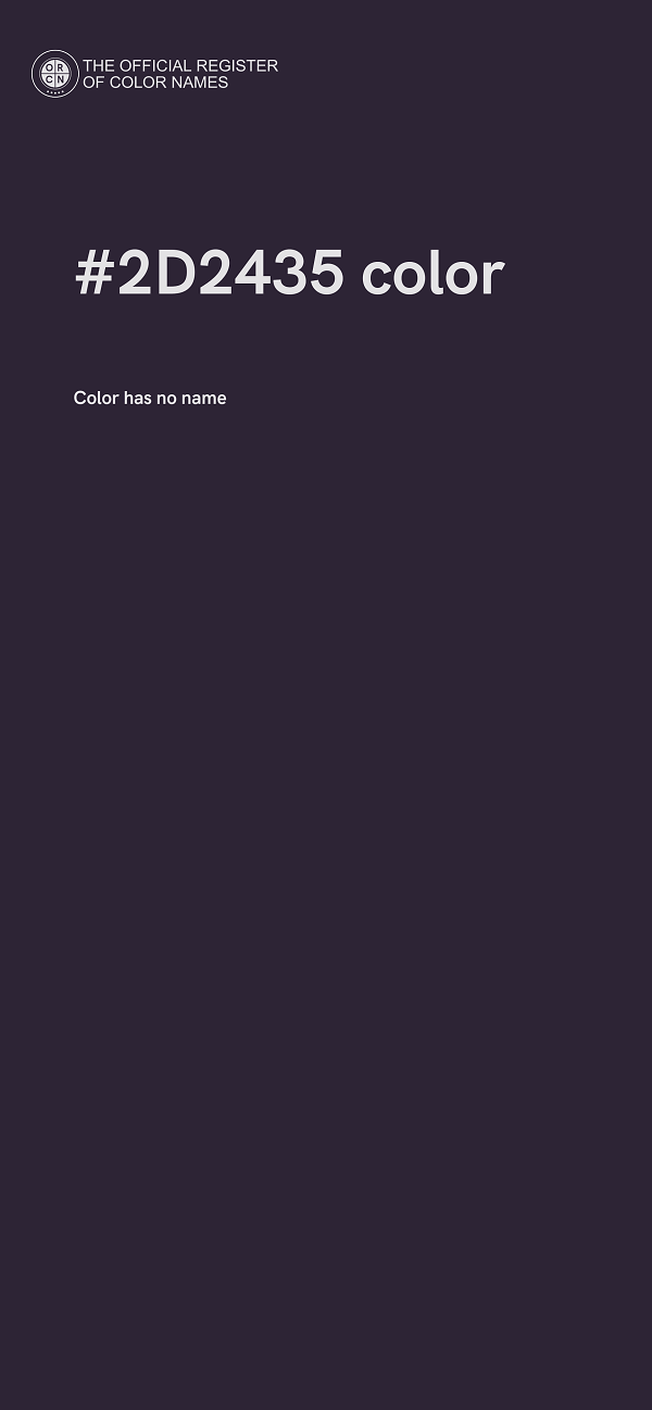 #2D2435 color image