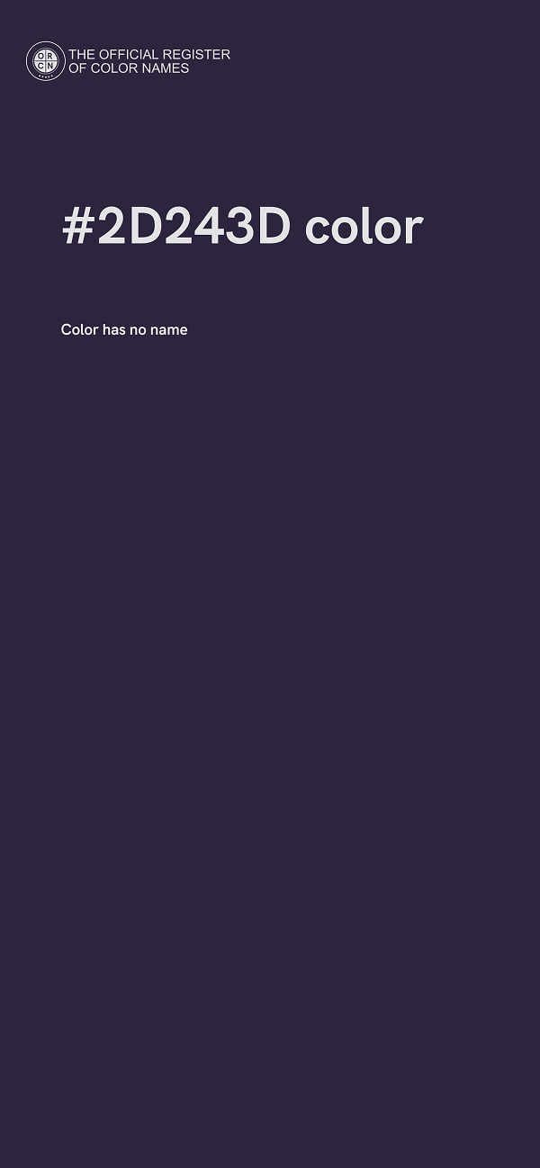 #2D243D color image