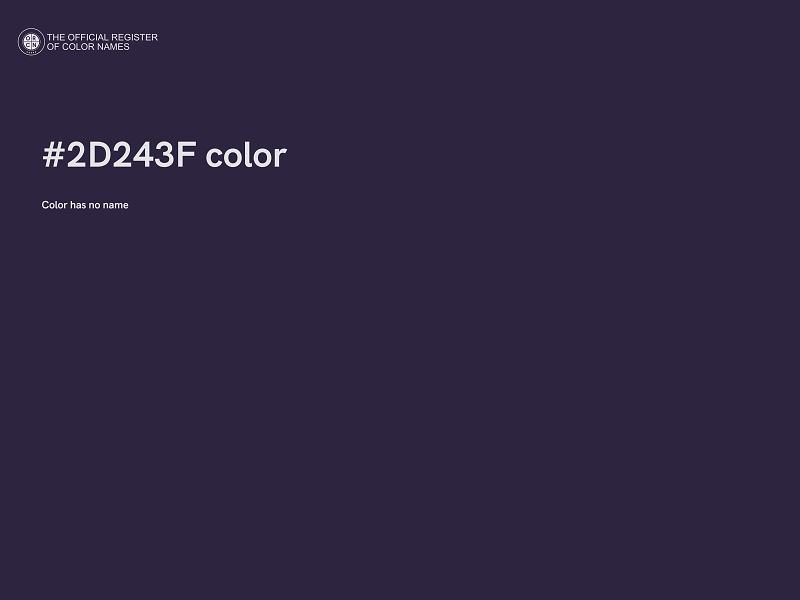 #2D243F color image