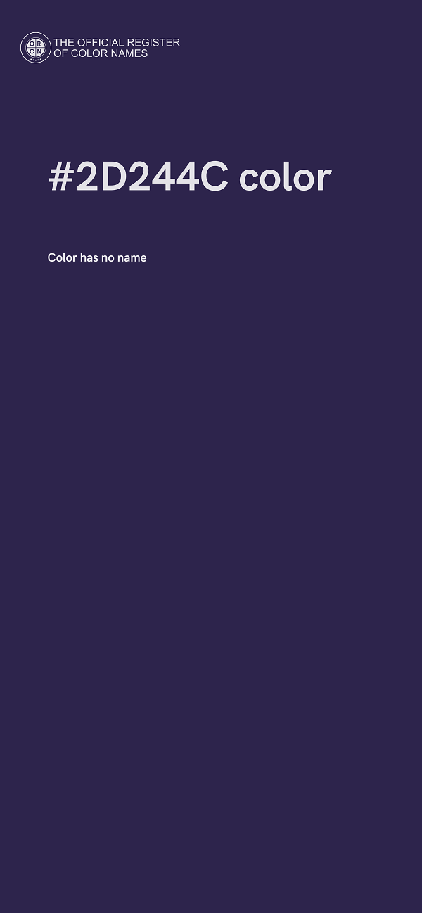 #2D244C color image
