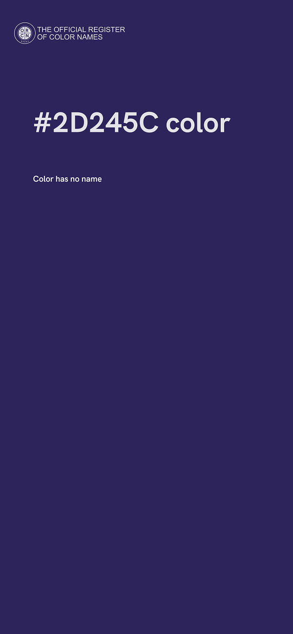 #2D245C color image