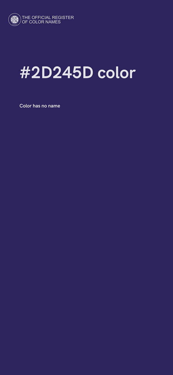 #2D245D color image