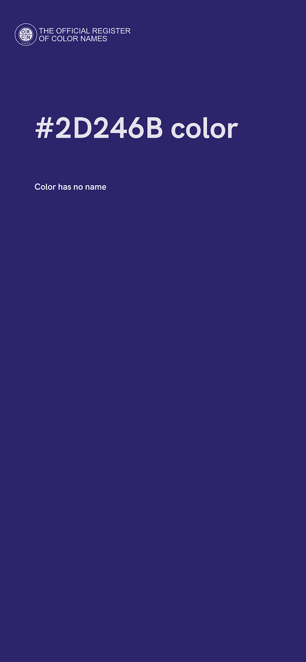 #2D246B color image