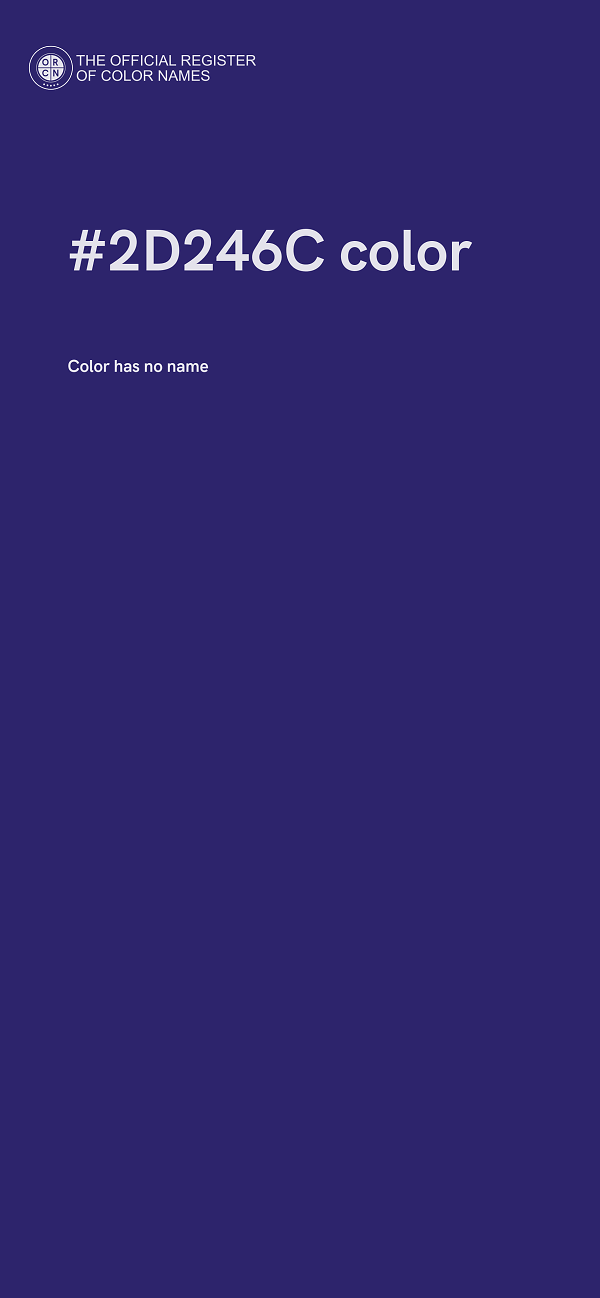 #2D246C color image