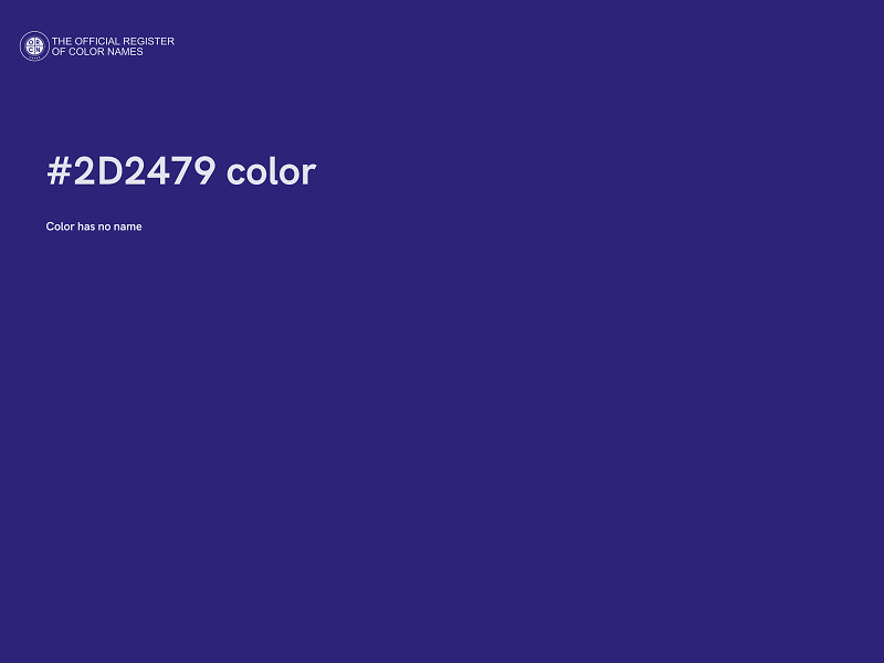 #2D2479 color image