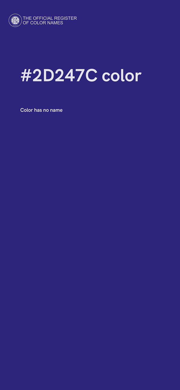 #2D247C color image