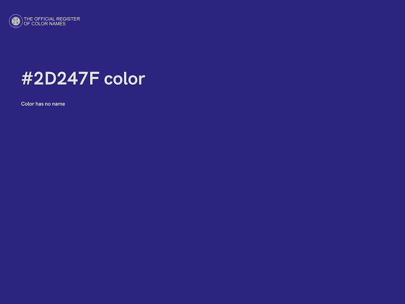 #2D247F color image