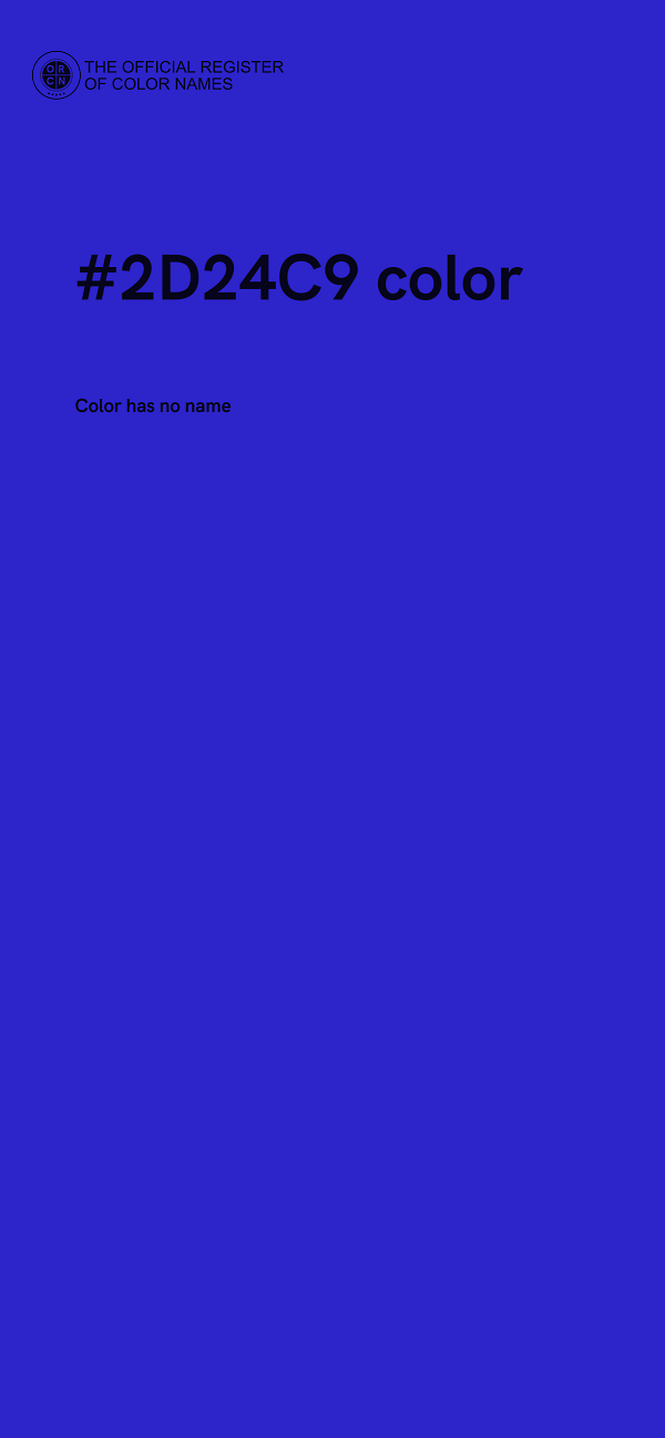 #2D24C9 color image