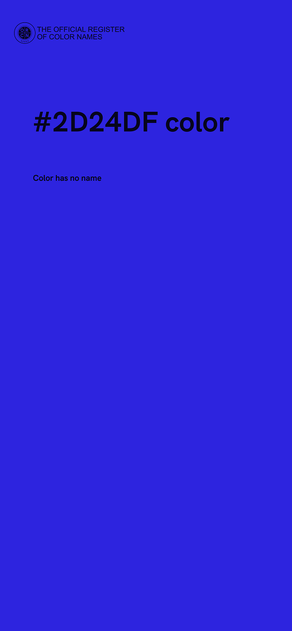 #2D24DF color image