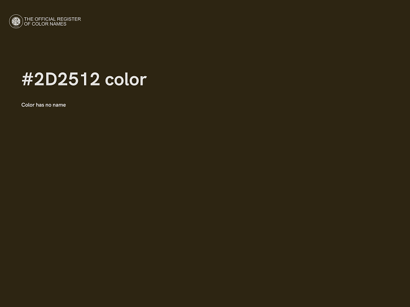 #2D2512 color image