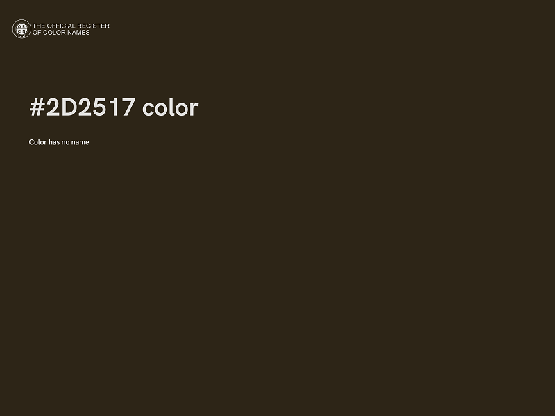 #2D2517 color image