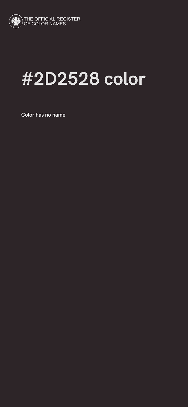 #2D2528 color image