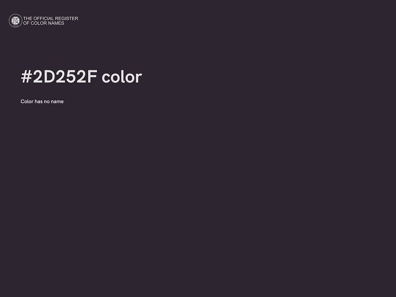 #2D252F color image