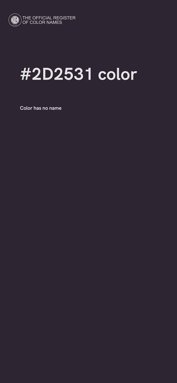 #2D2531 color image