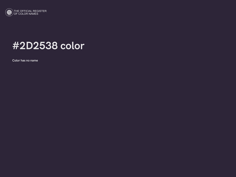 #2D2538 color image