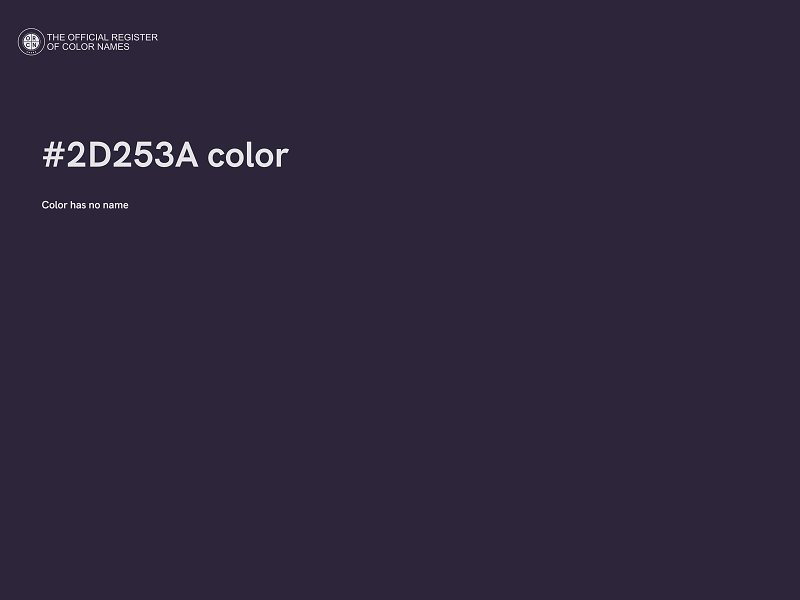 #2D253A color image