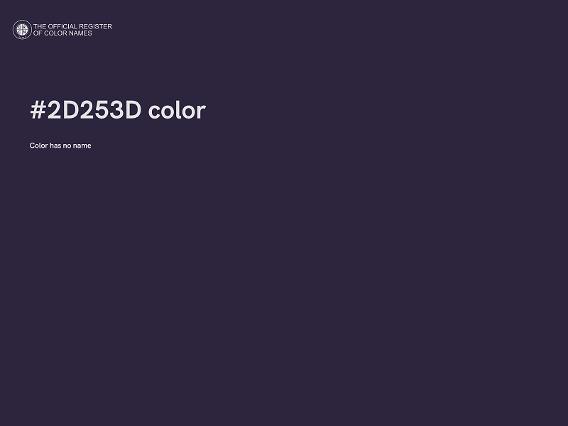 #2D253D color image