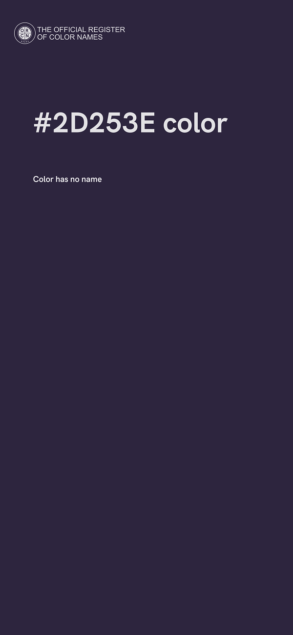 #2D253E color image