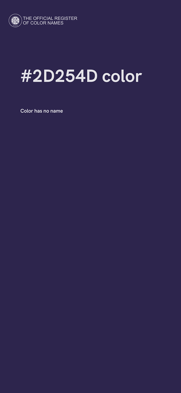 #2D254D color image