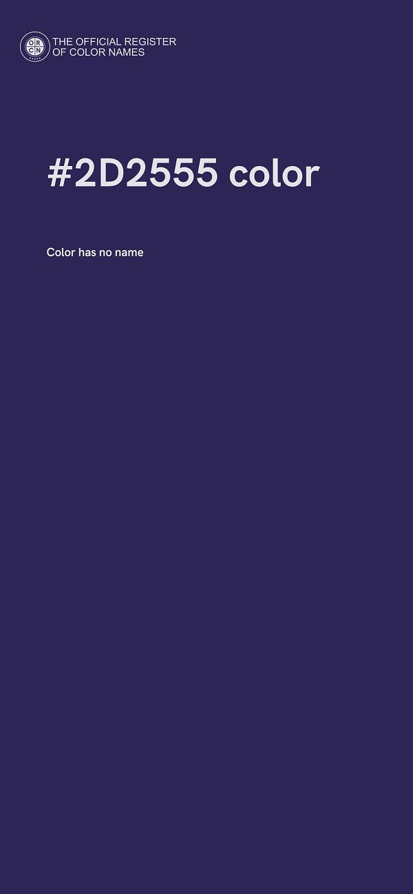 #2D2555 color image