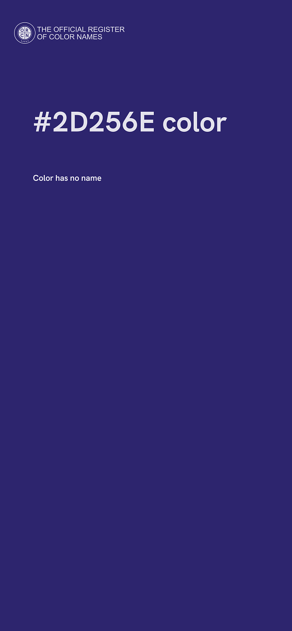 #2D256E color image