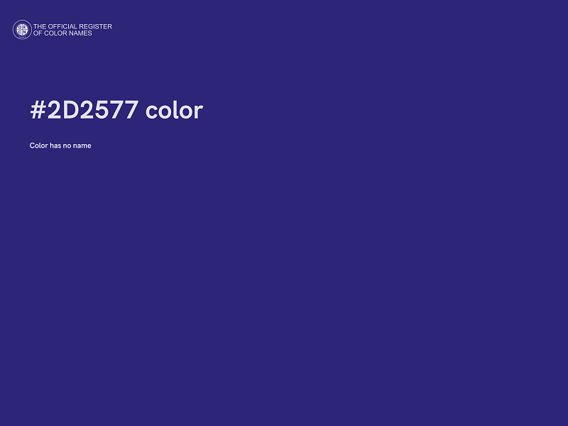 #2D2577 color image