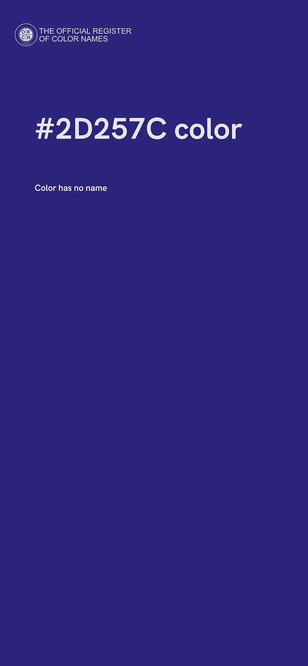 #2D257C color image