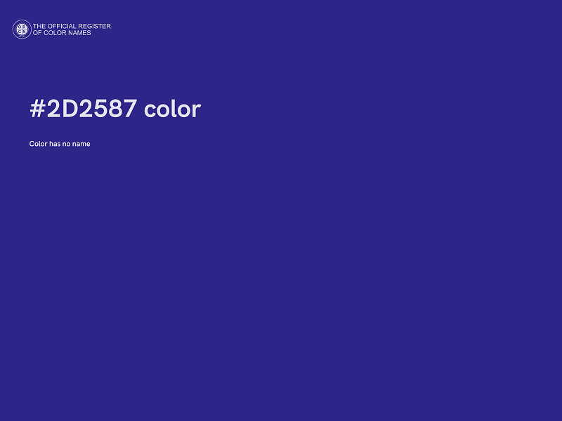 #2D2587 color image