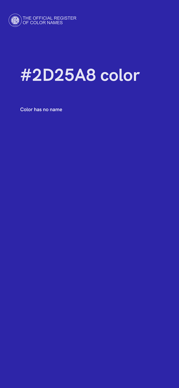 #2D25A8 color image