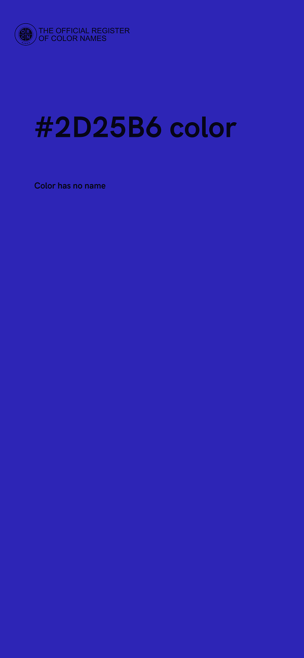 #2D25B6 color image