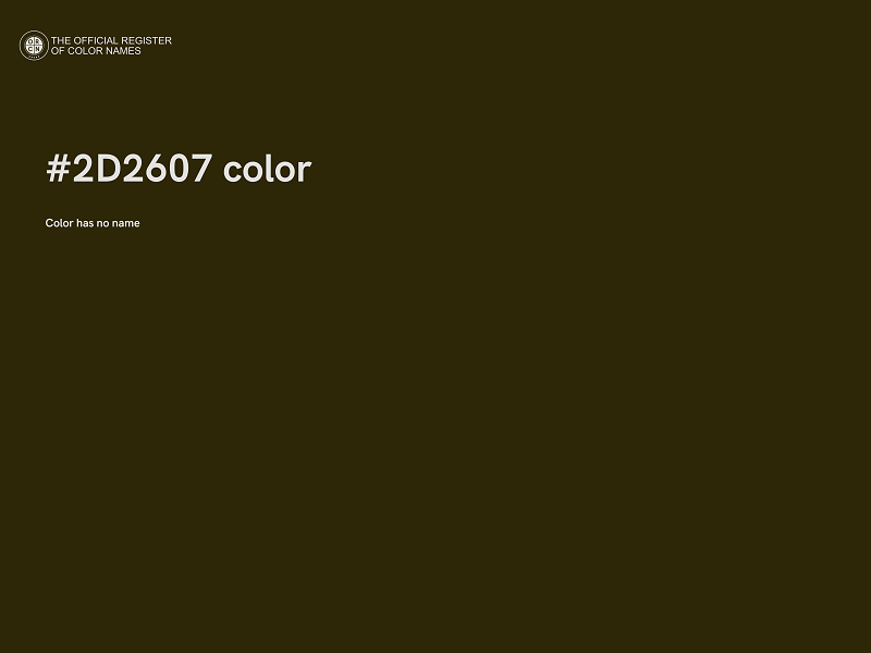 #2D2607 color image