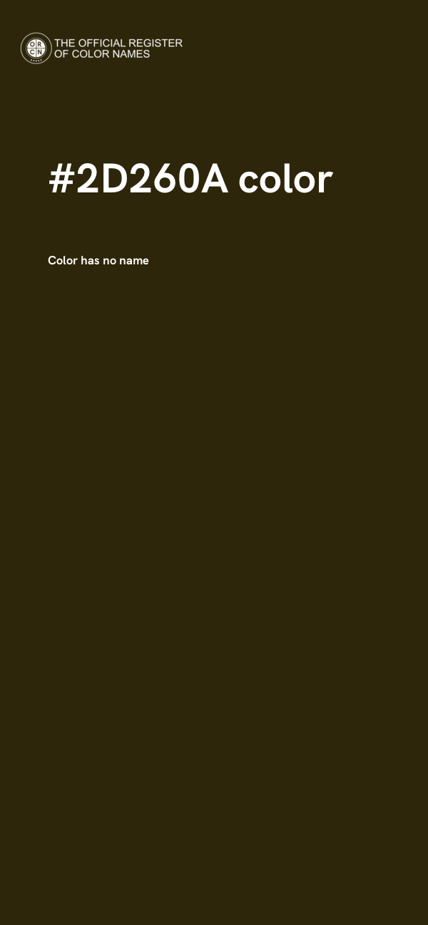 #2D260A color image
