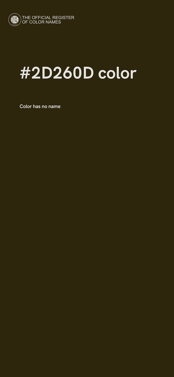 #2D260D color image