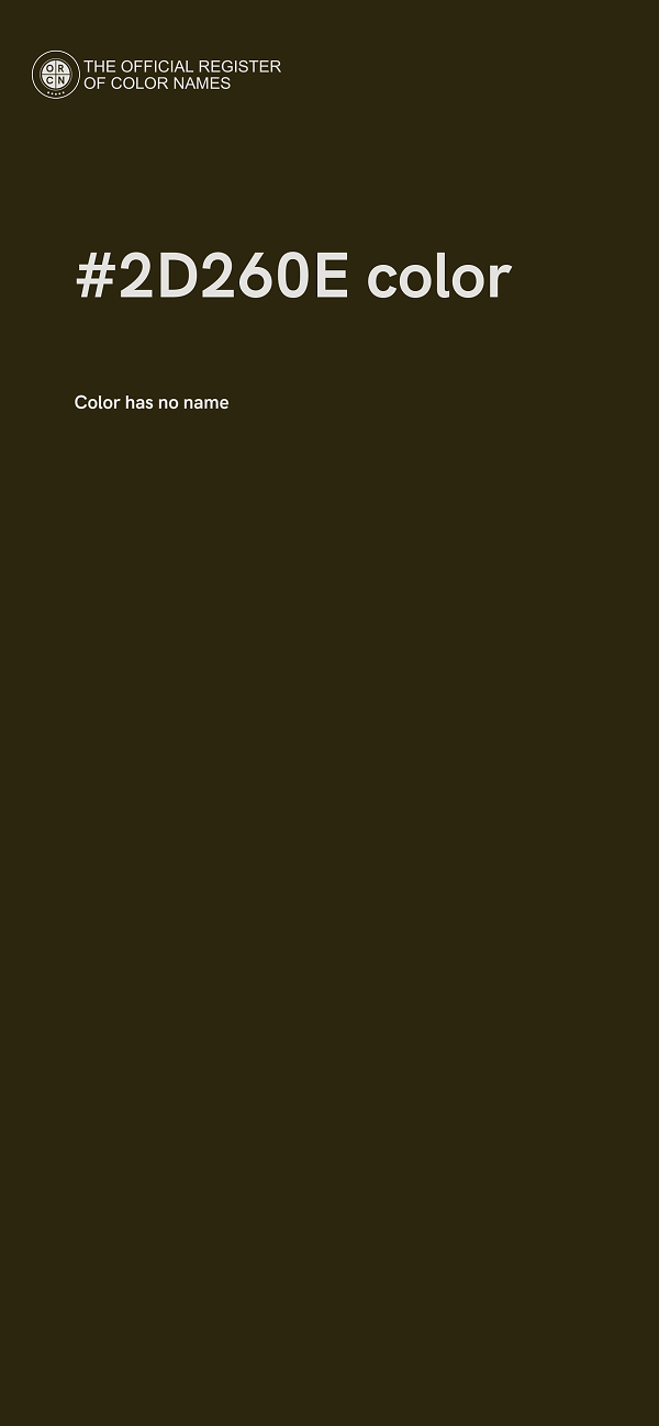 #2D260E color image